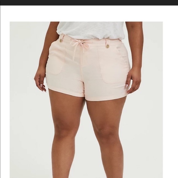 Torrid | NWT Pink Linen Shorts | Size 20 - Picture 1 of 9